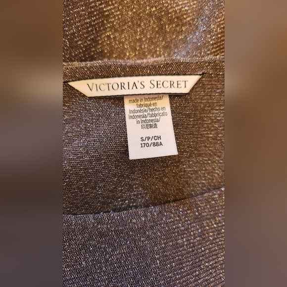 NWOT Victoria Secret Shine Glitter Sheer Long sleeve top - Size Small - Picture 3 of 4